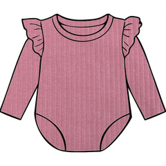 Raspberry Frill Bodysuit