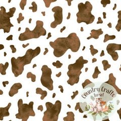 Cow Print- Brown & White -Leggings