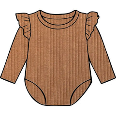 Rust Frill Bodysuit