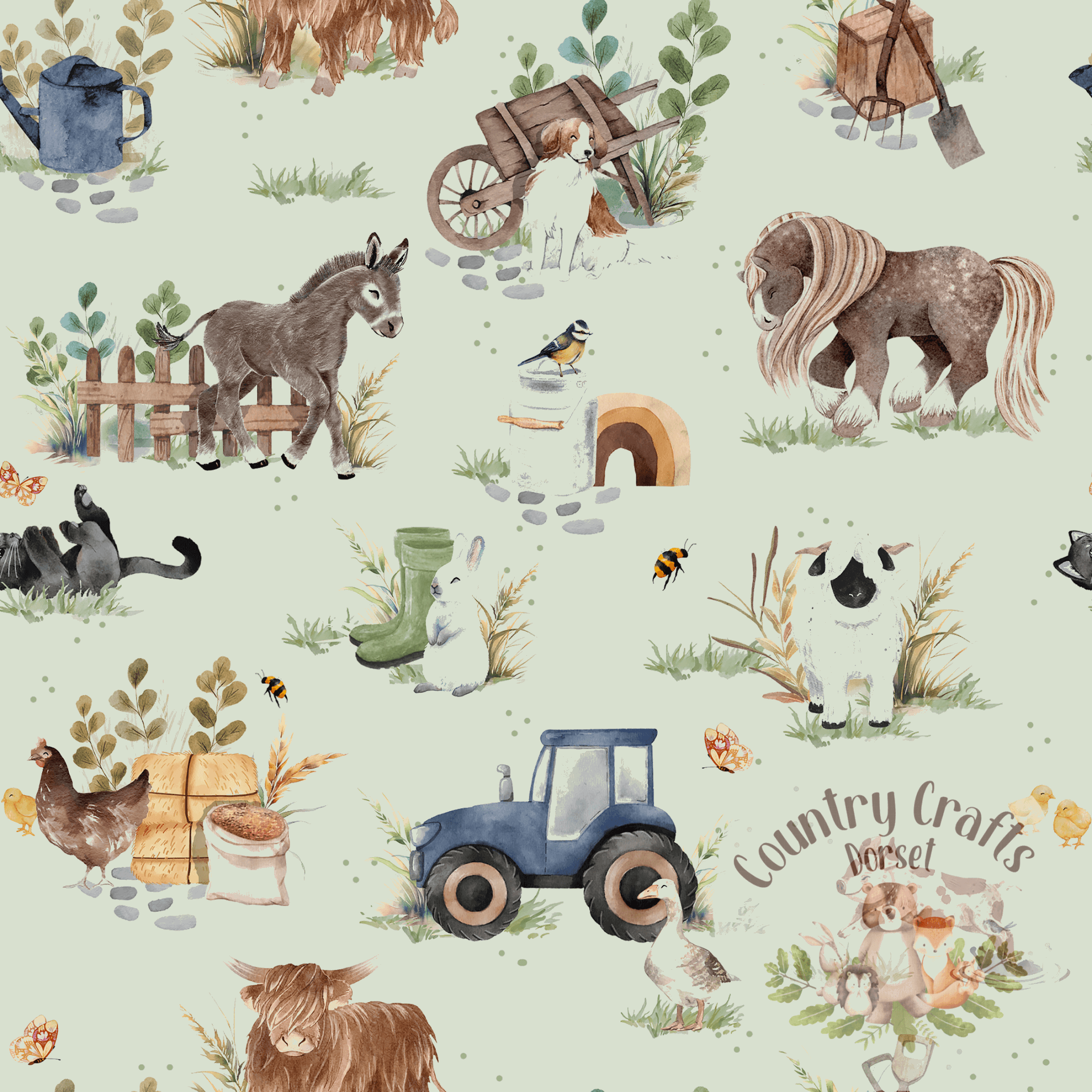 On The Farm- Fern - Leggings