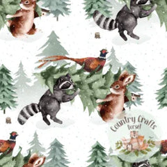 Woodland Winter -White - Romper