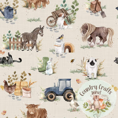 On The Farm-Netural -Leggings