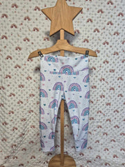 Rainbows Hearts- Blue - Leggings