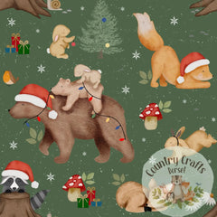 Christmas Forest - Dark Green -Leggings