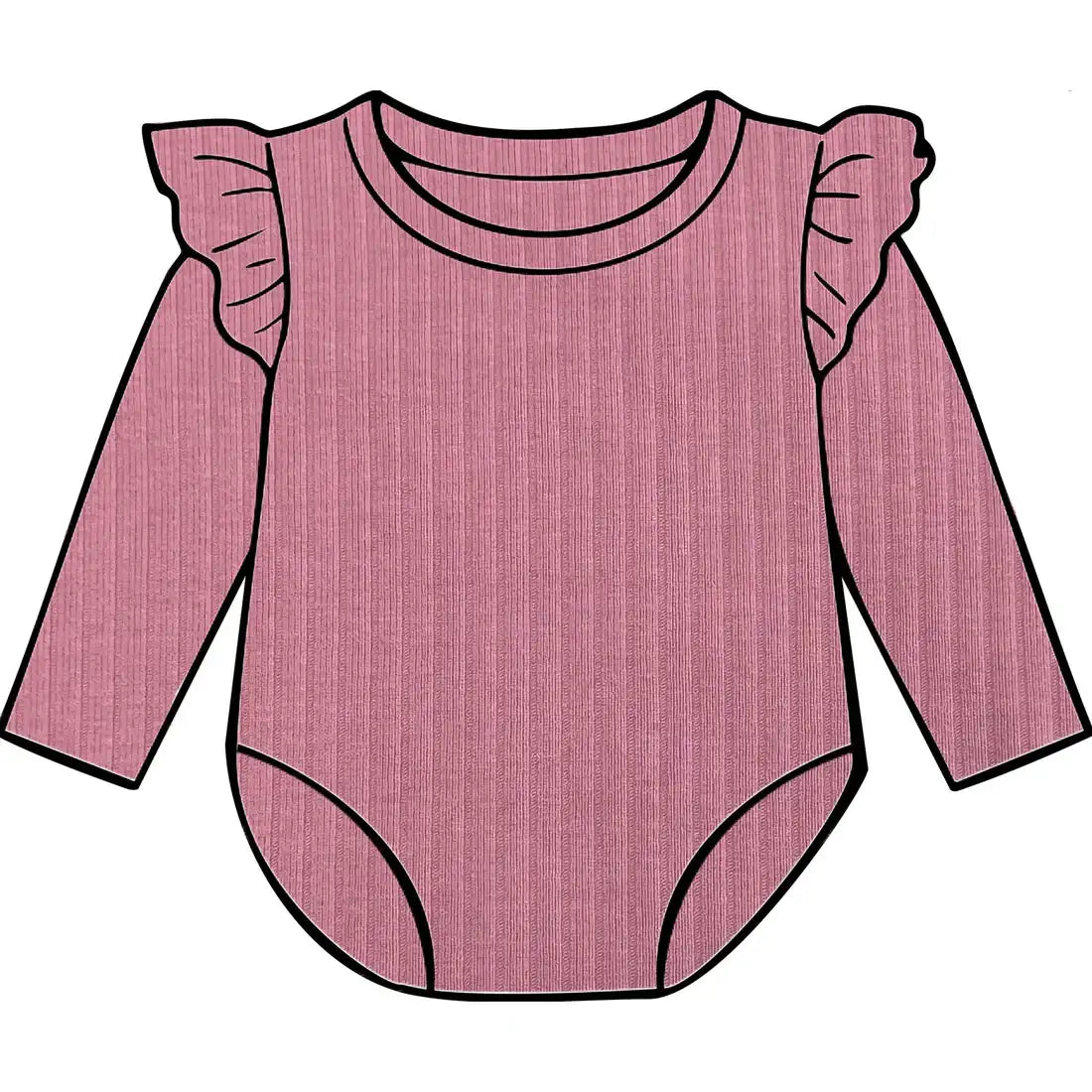 Raspberry Frill Bodysuit