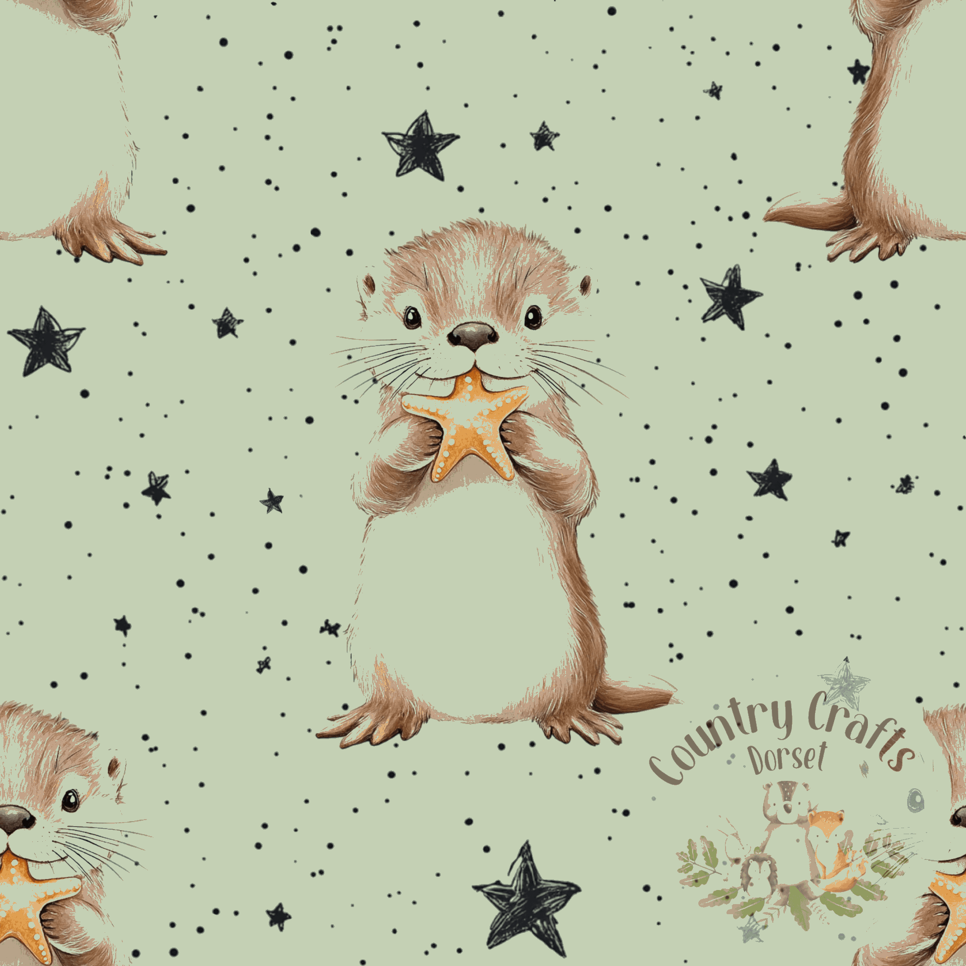 Baby Otter - Sage -  Romper