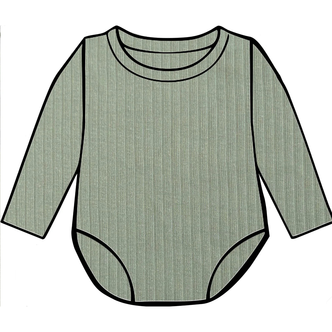 Sage Ribbed Bodysuit