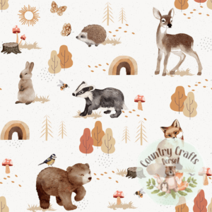 Forest Friends- White-  Romper