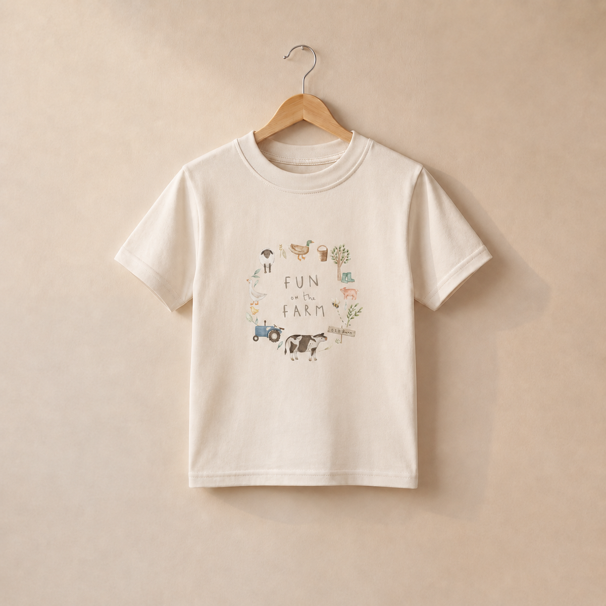 Fun on the farm -  T-shirt (Circle)