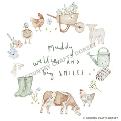 Muddy Wellies & Big Smile - Frilled Jumper
