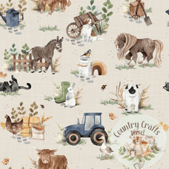 On The Farm- Neutral -  Romper