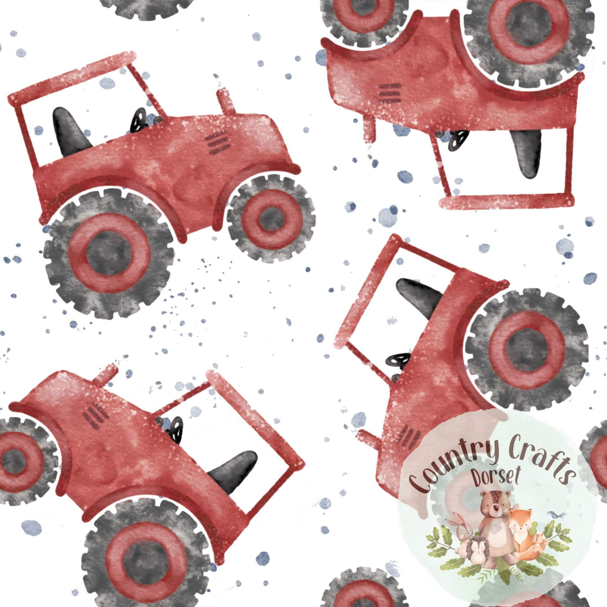 Tractors- Red -  Bummies