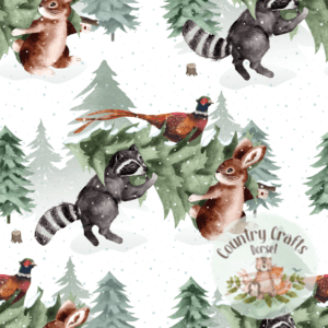 Woodland Winter -White -  Bummies
