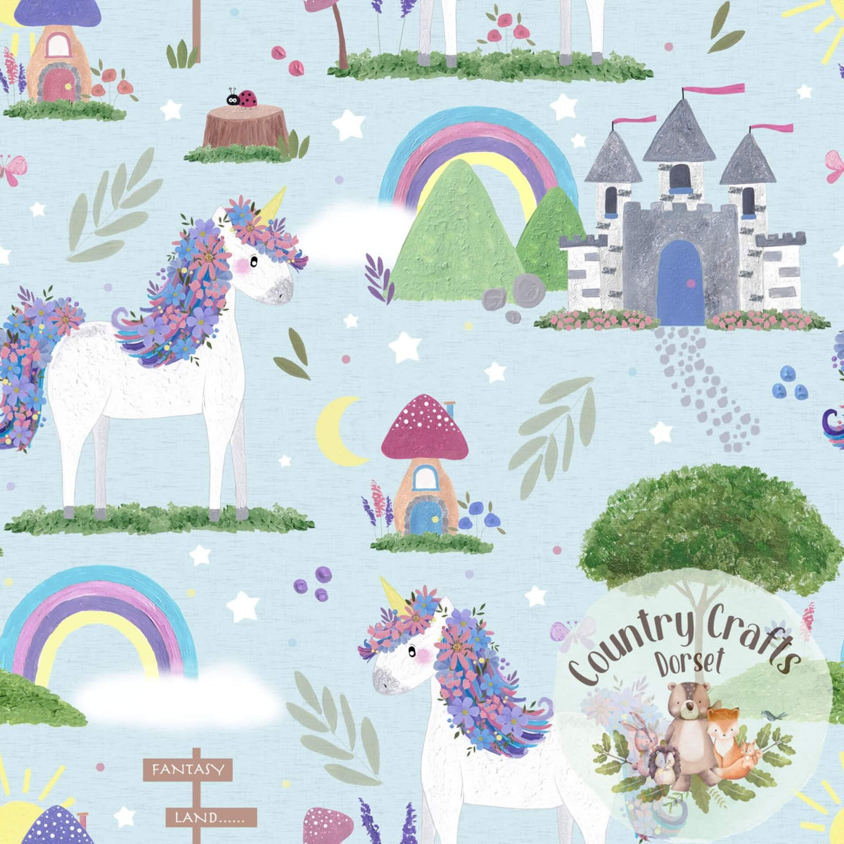 Una the Unicorn- Powder -  Romper