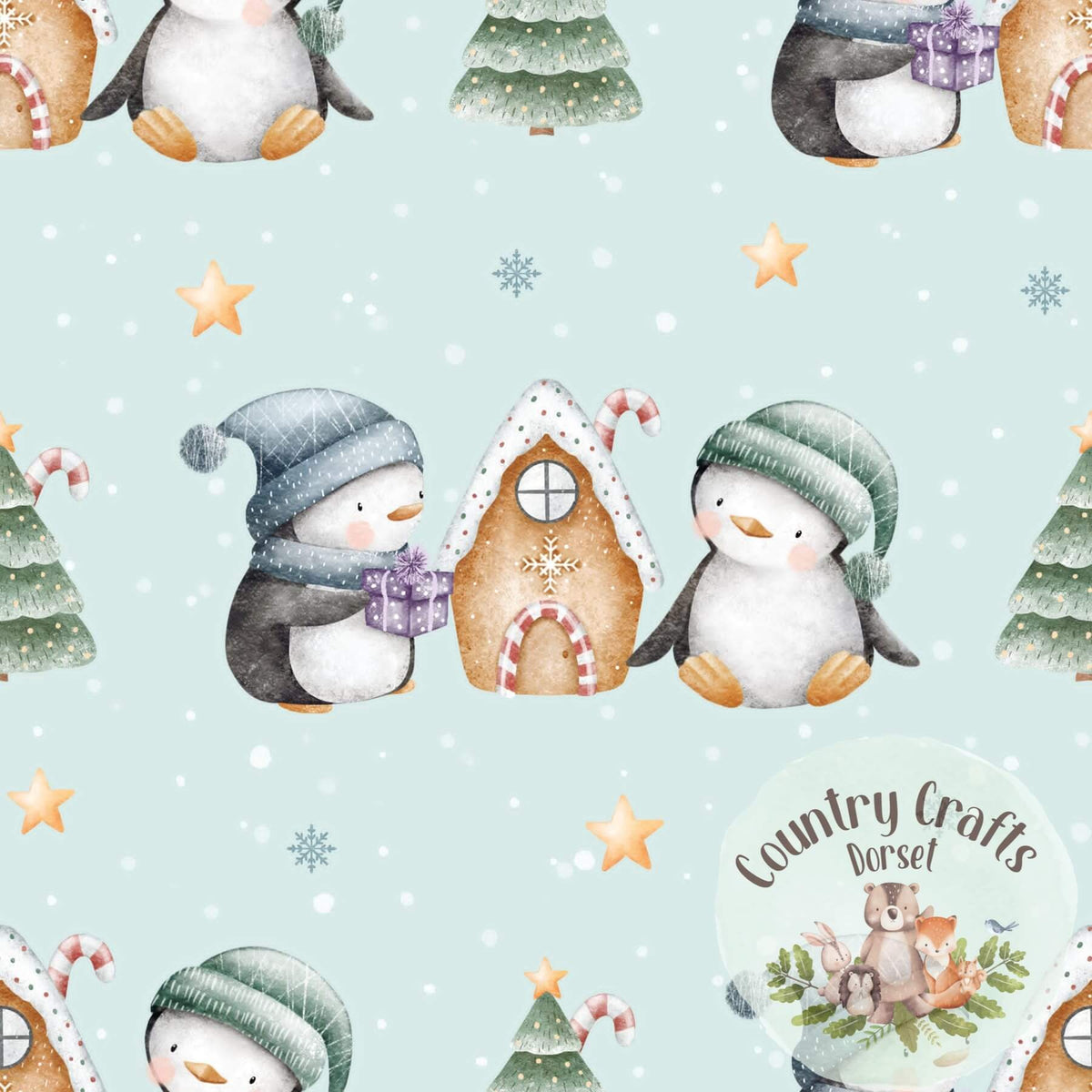Penguin Party - Aqua- Bummies