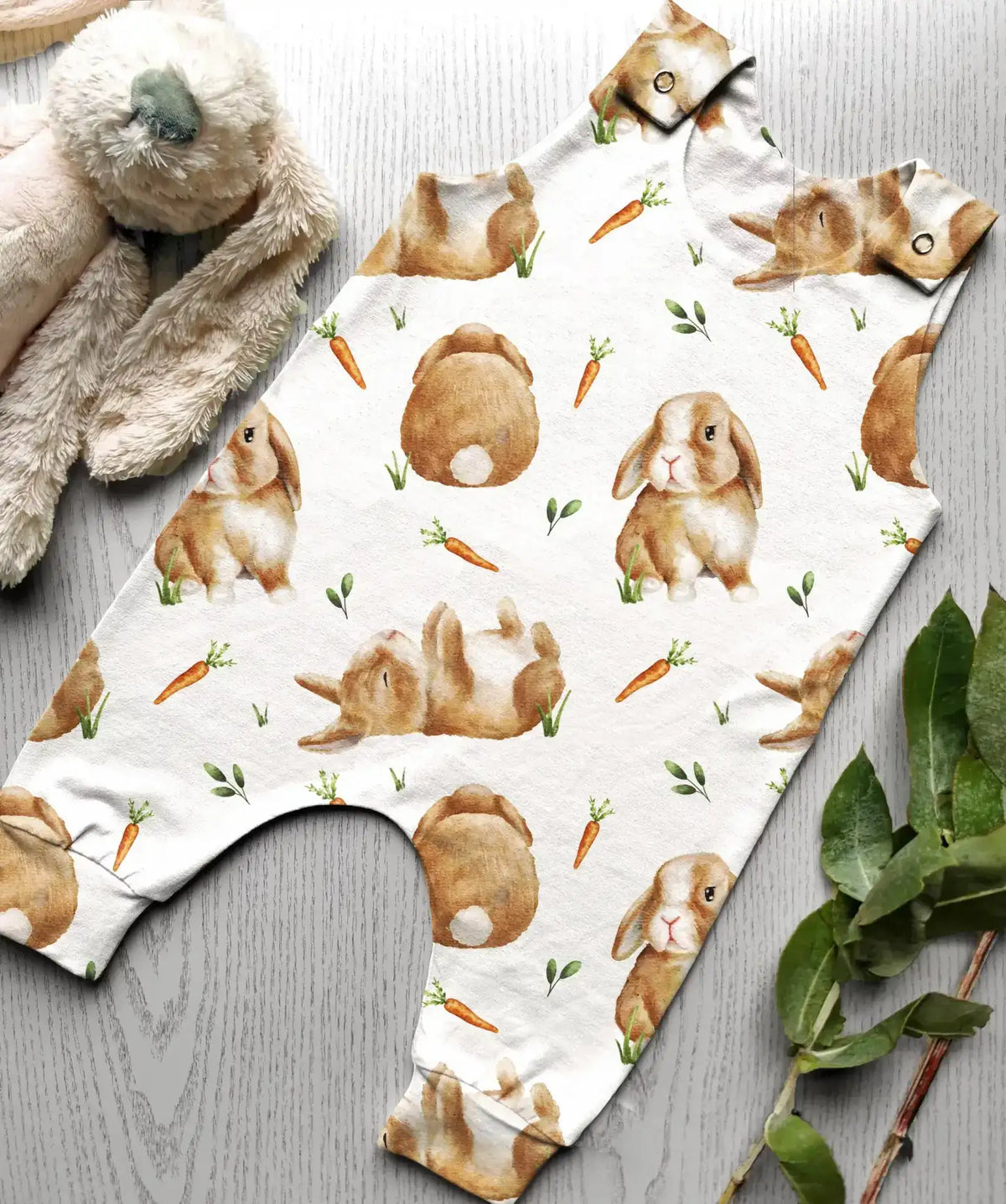 Hop Little Bunny-  Romper