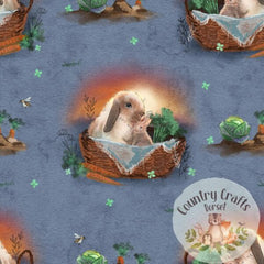 Bunnies in Basket  - Bummies