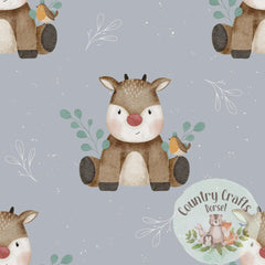 Robin & Reindeer- Slate  -  Romper
