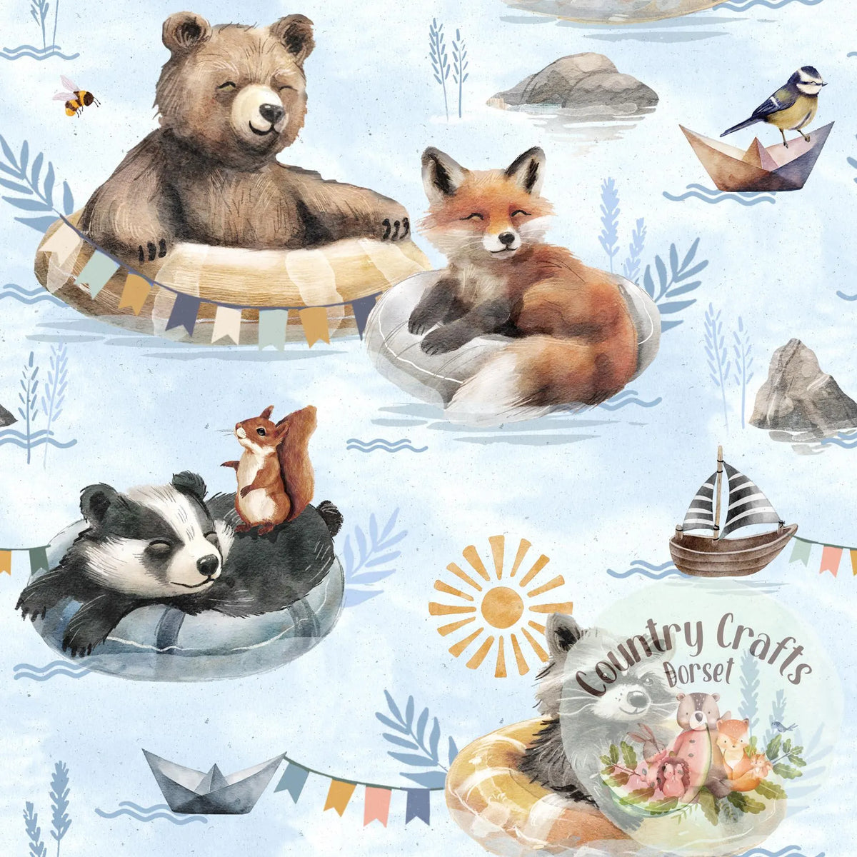 River Float - Cloud  -  Romper