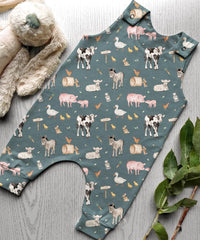 Farmlife - Bottle Green -  Romper