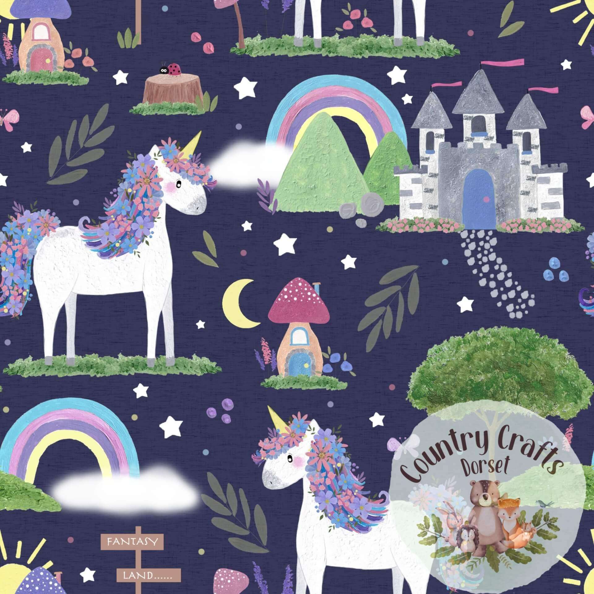 Navy Una Unicorn Bummies