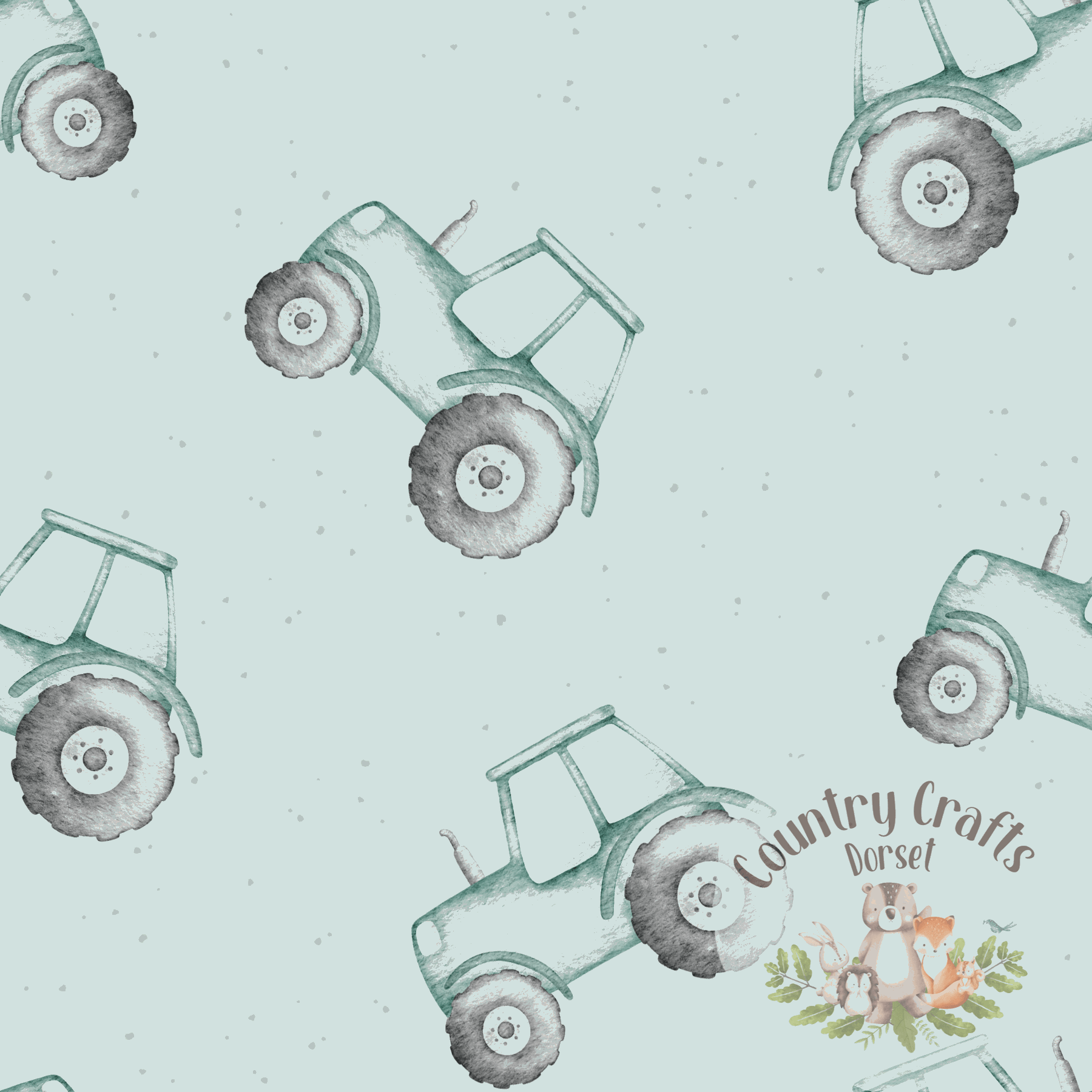 Tractors- Aqua- Bummies